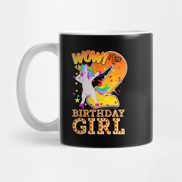 wow! i' m 2 birthday  girl | second birthday by Unique-Tshirt Design